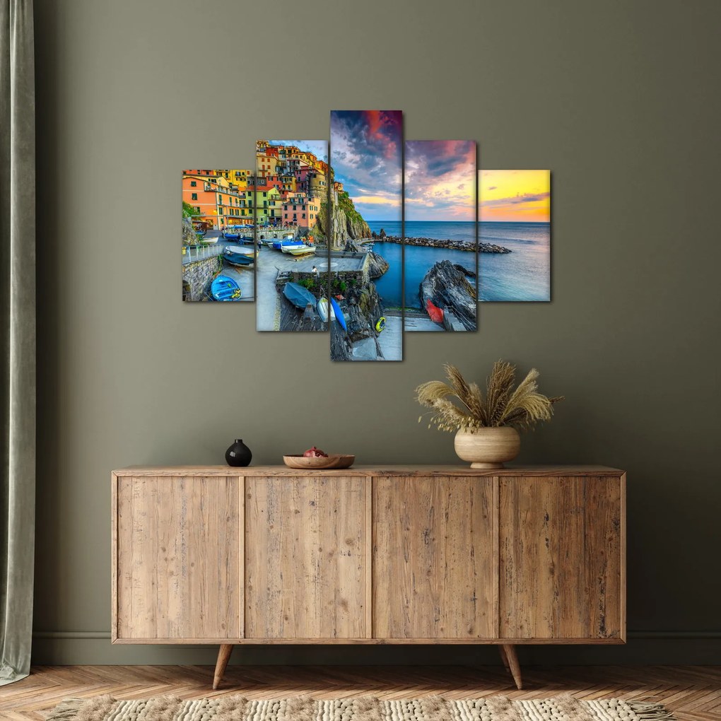 Tablou - Satul mediteranean (150x105 cm)