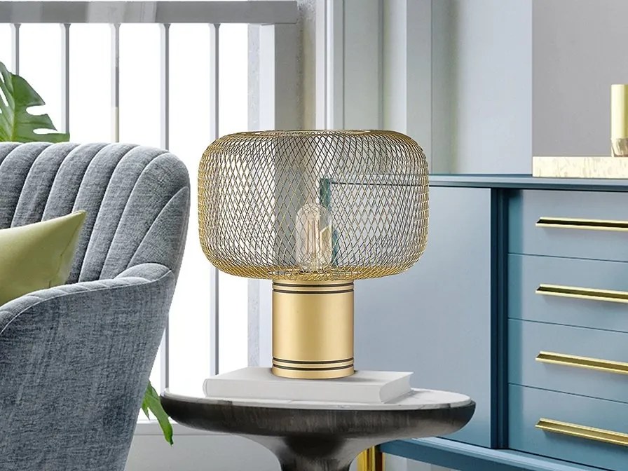 Veioza/Lampa de masa design decorativ modern Osiris aurie