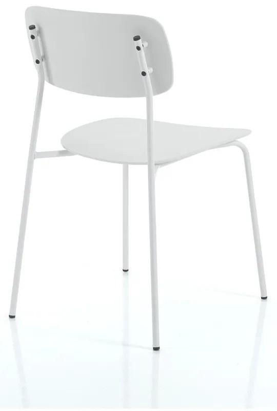 Scaune de dining albe 2 buc. Primary - Tomasucci