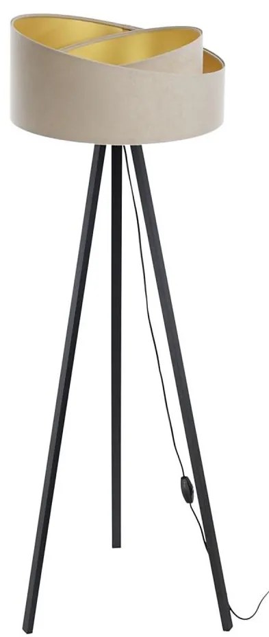 Lampă de podea GALAXY 1xE27/60W/230V bej/wenge