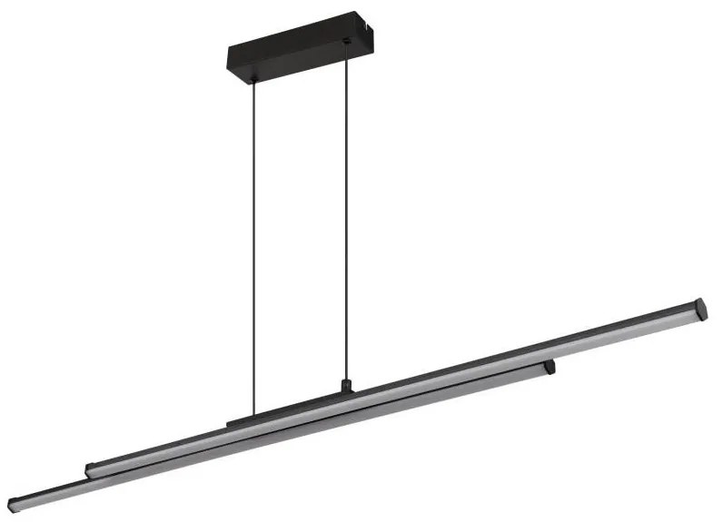 Lustră LED pe cablu Globo 67342-24H KIRINA LED/24W/230V 3000K negru