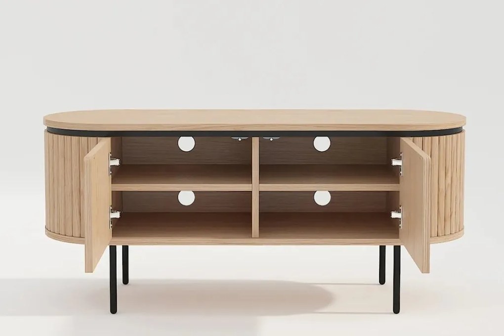 Comoda TV cu furnir de stejar ATELIER 120cm