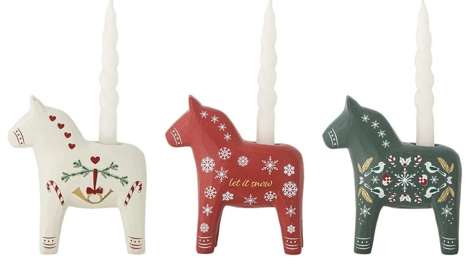 Sfeșnice 3 buc. din polirășină Siffer – Bloomingville