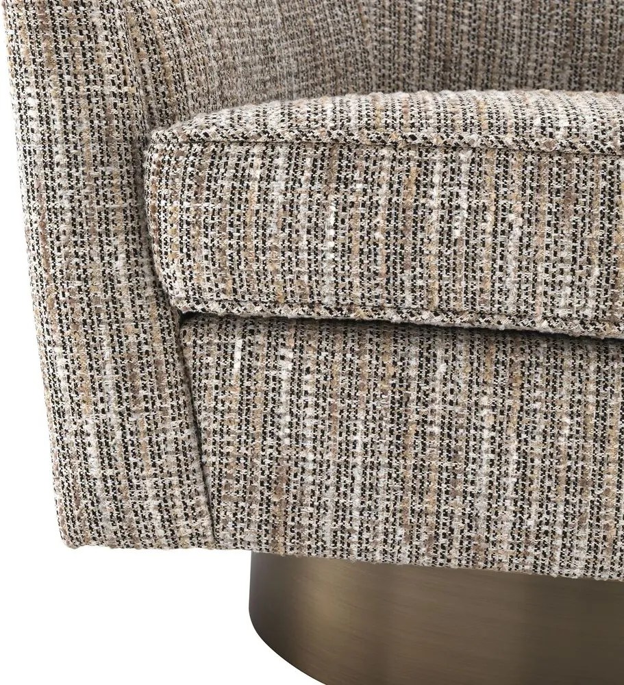 Fotoliu rotativ design lux Catene, bej 115299 HZ