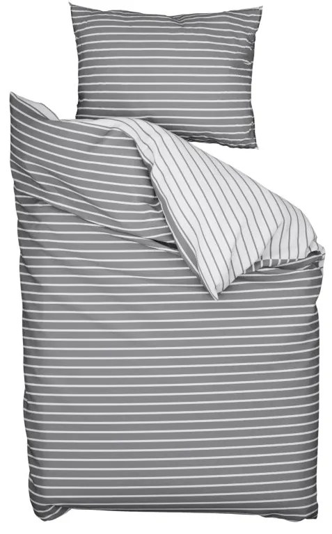 Lenjerie de pat din bumbac Caprivi gri nasture Dimensiune lenjerie de pat: 70 x 90 cm | 140 x 220 cm