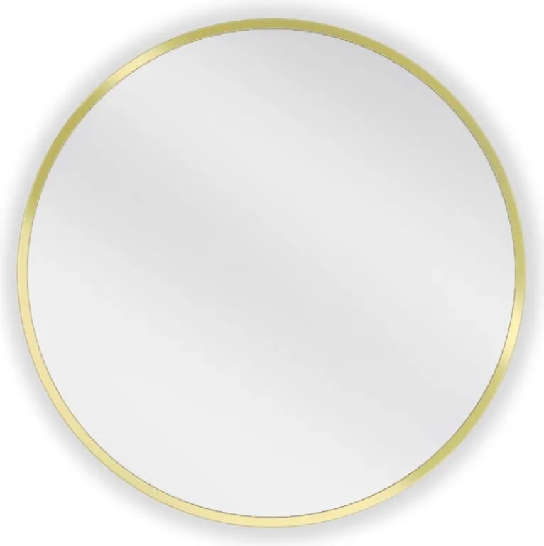 Mexen Loft oglindă rotundă pentru baie 40 cm, ramă aurie - 9850-040-040-000-50