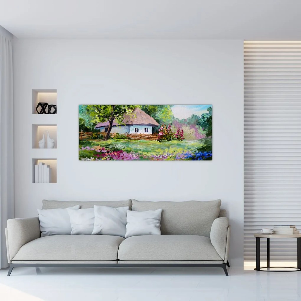 Tablou - Cabană (120x50 cm)