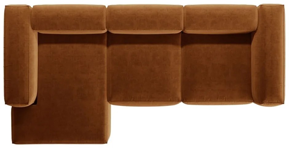 Colțar cărămiziu (cu colț pe partea stângă/cu șezlong) Bergamo – Cosmopolitan Design