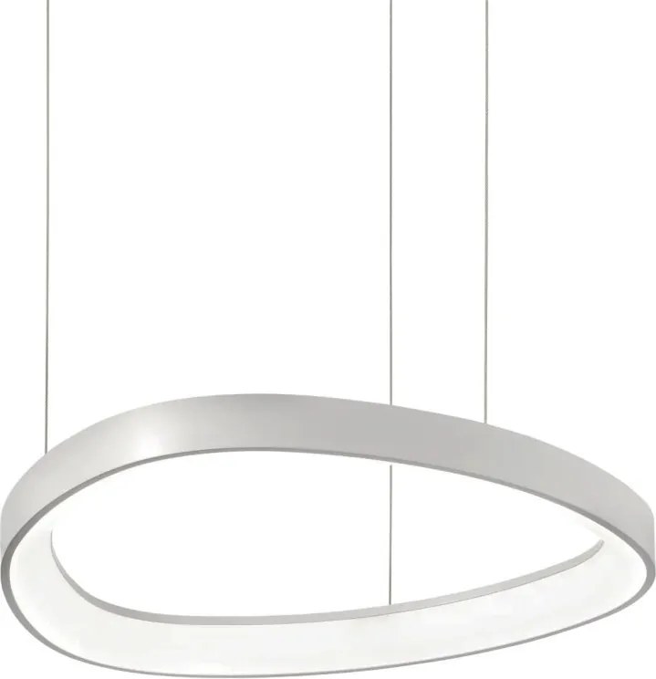 Lustra LED suspendata design circular GEMINI SP D042 ON-OFF BIANCO 4000K