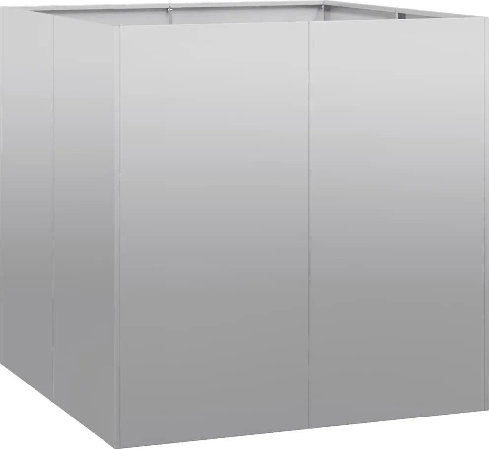 vidaXL Jardinieră 80x80x80 cm oțel galvanizat