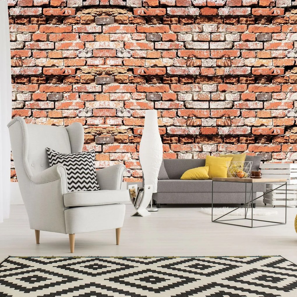 Fototapet - Red Brickwall (254x184 cm)