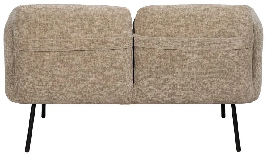 Canapea bej cu tapițerie din chenille 127 cm Bind – Ixia