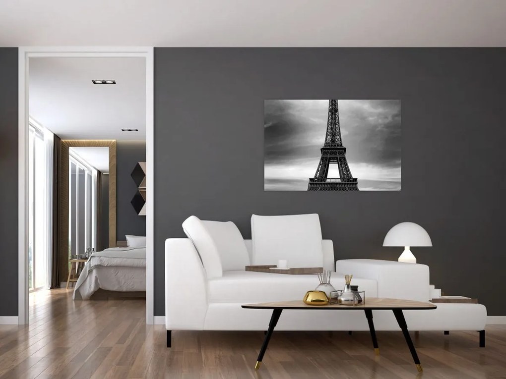 Tablou - Mașină roz în Paris (90x60 cm)