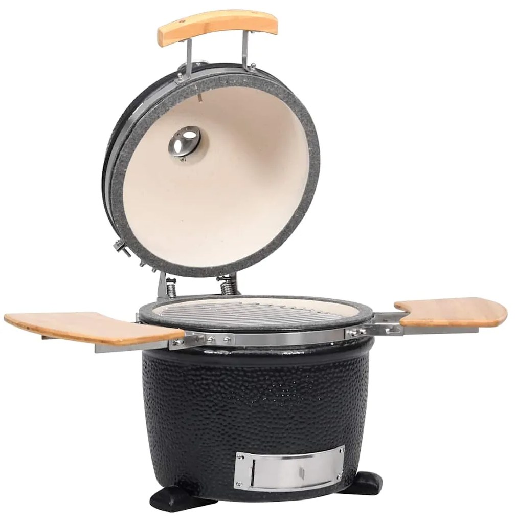 Kamado Grătar cu afumătoare din ceramică 33 cm