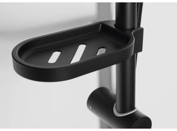 Set de duș Aqualine KERA negru mat