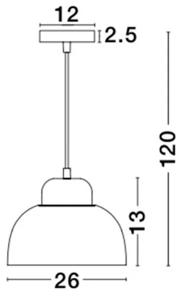 Lustra / Pendul design modern 26cm Victoria NVL-9104262