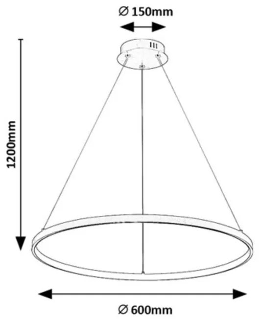 Lustra LED suspendata din metal auriu Beliza