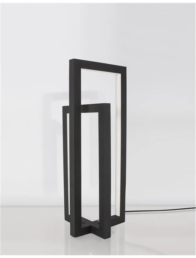 Veioza LED, lampa de masa design modern ZESIRO negru