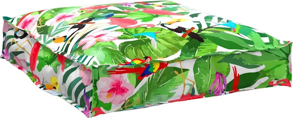 vidaXL Pernă Floral Multicolour 70 x 70 x 12 cm Material Oxford