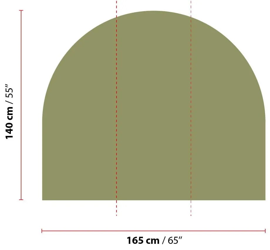 Autocolant de perete 165x140 cm Olive Green – Ambiance
