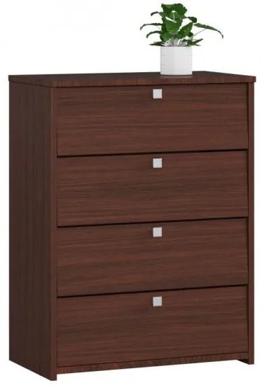 Dulap depozitat incaltaminte, pantofar, placa laminata, 4 sertare, wenge, 60x33x80 cm