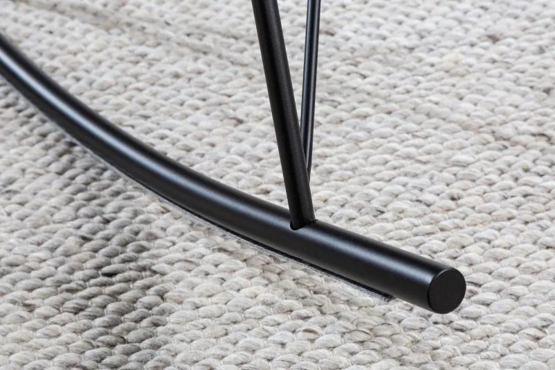 Scaun balansoar modern Scandinavia boucle alb