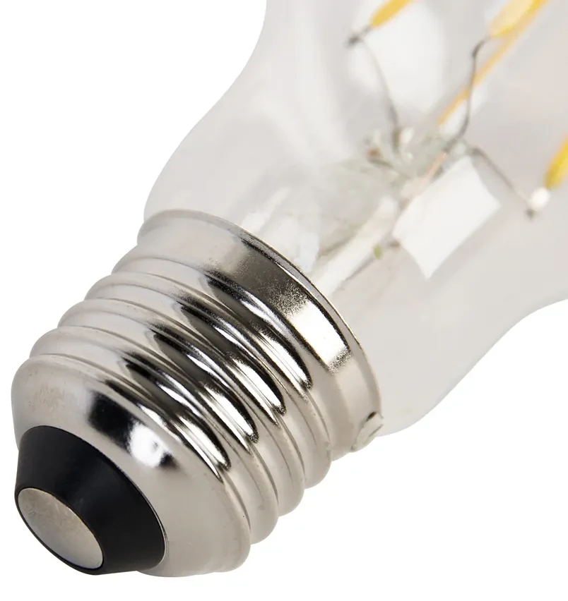 Set de 5 becuri cu filament LED E27 A60 senzor amurg 4W 470lm 2700K