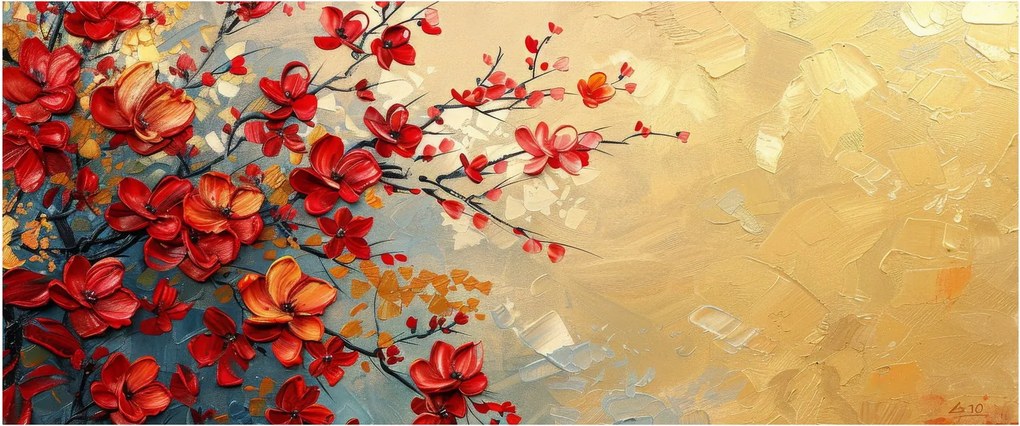 Tablou - Copac înflorit (120x50 cm)