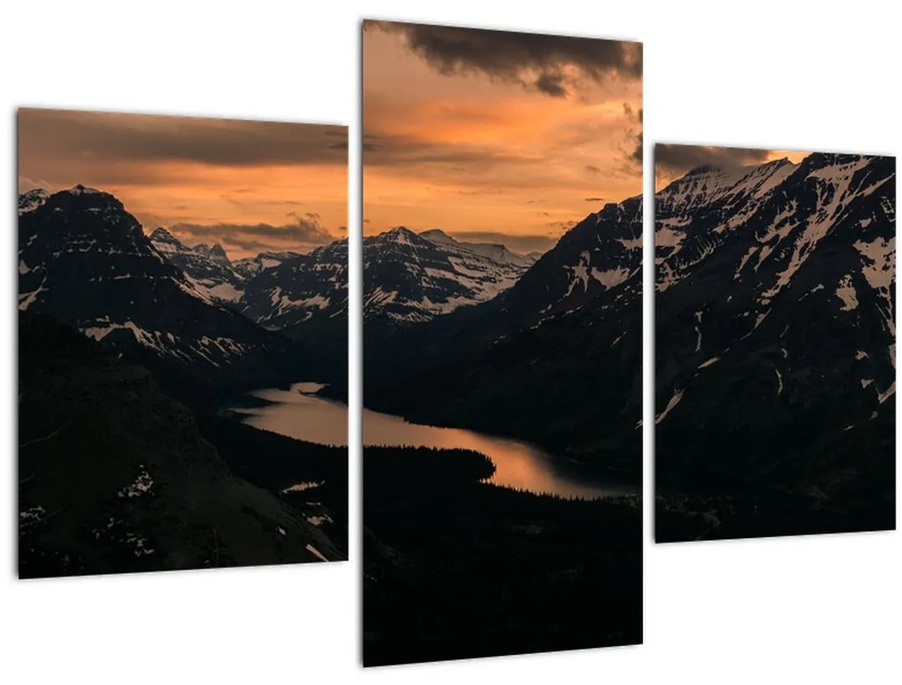 Tablou - Lac între munți (90x60 cm)