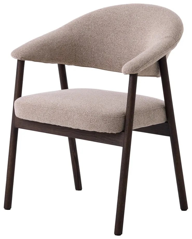 Set de scaune de sufragerie bej cu cotiere 2 buc. din lemn de stejar Elk – Unique Furniture