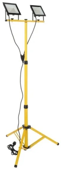 Proiector LED cu suport TIGRA 2xLED/50W/230V 4000K IP54 galben/negru