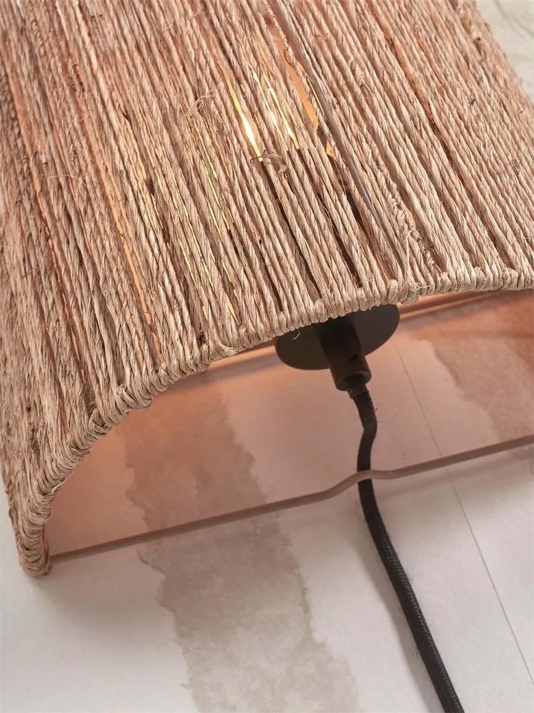Aplica de perete eco din iuta Iguazu half 22cm nat