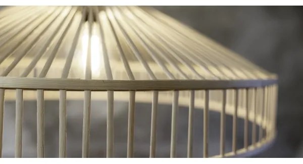 Lustră pe cablu Markslöjd 108783 TAPA 1xE27/40W/230V bej/bambus