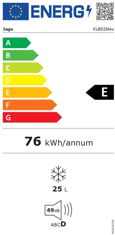 Jago Ladă frigorifică electrică 2 în 1, 25 l, albastru