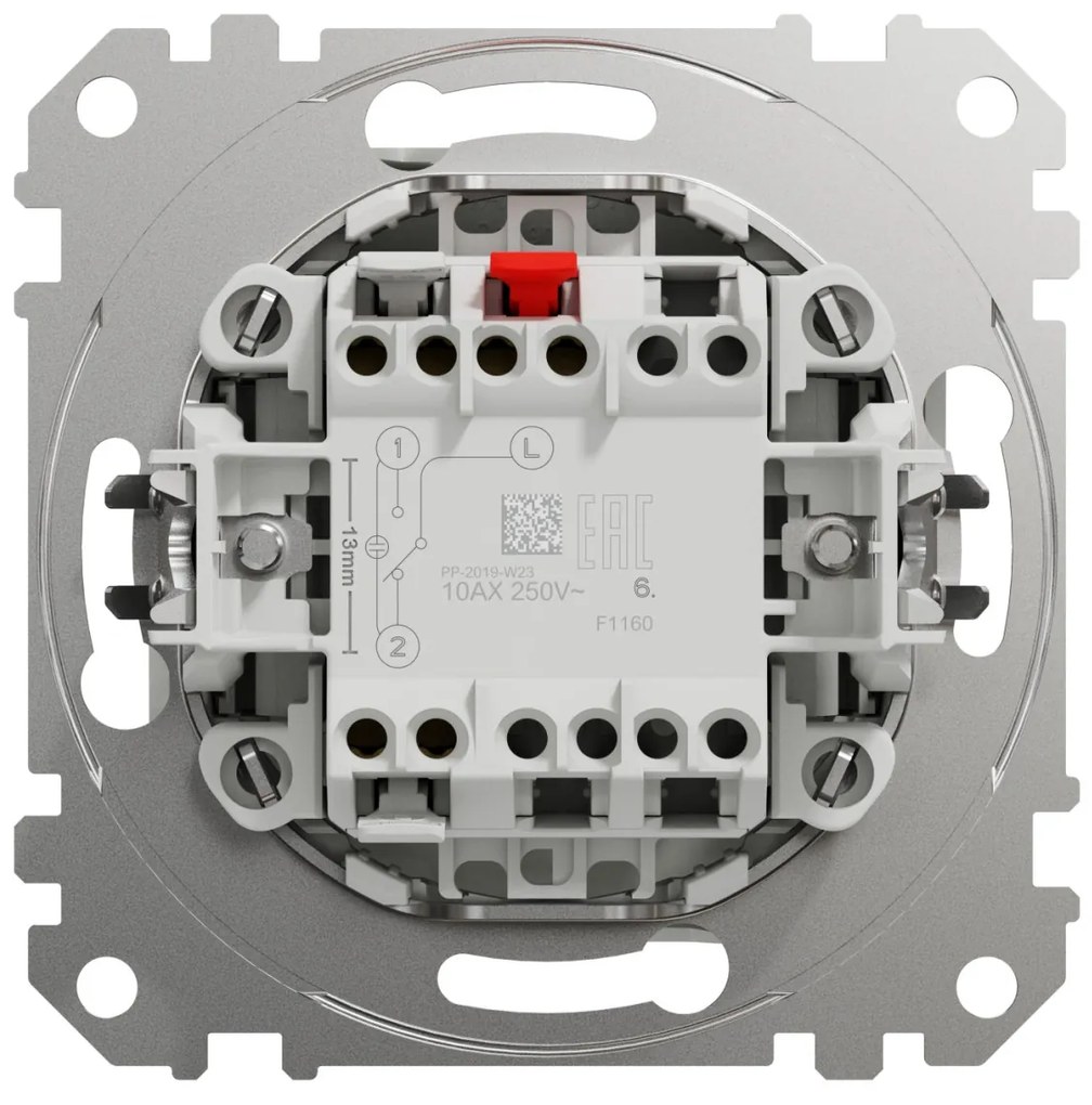Intrerupator cap scara, 10A, IP20, Alb, Schneider Sedna Design
