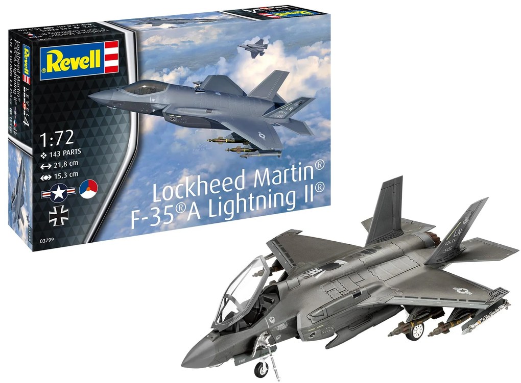 AEROMACHETA LOCKHEED MARTIN F-35A LIGHTNING II - REVELL (RV03799)