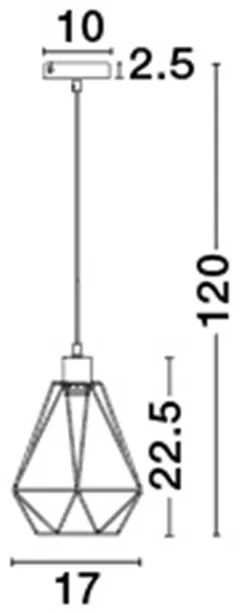 Pendul design modern minimalist Paolo negru NVL-7605180