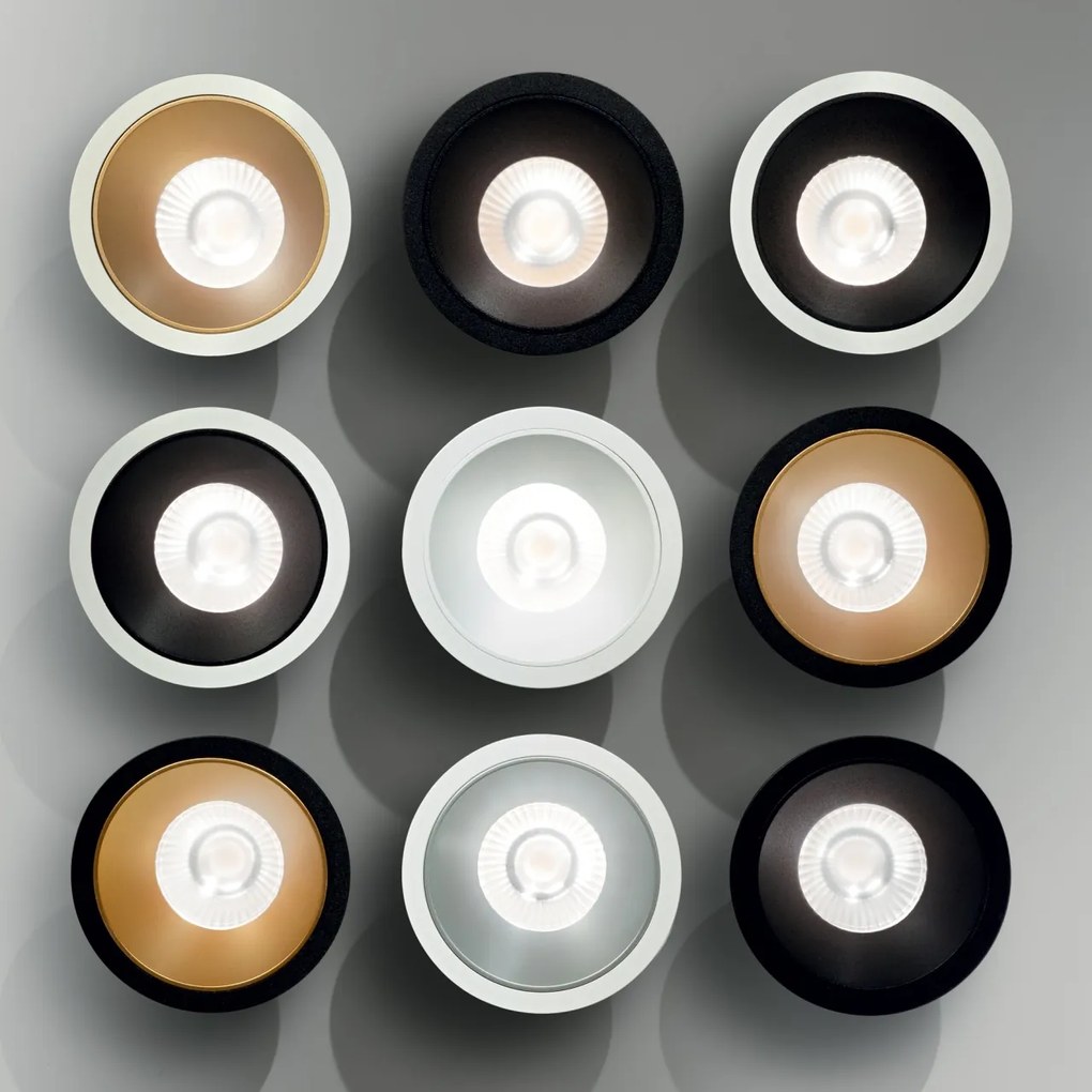 Spot LED incastrabil GAME FI1 ROUND alb / auriu 192307 IDL
