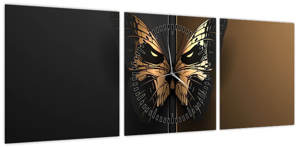 Tablou - Fluturele morții (cu ceas) (90x30 cm)