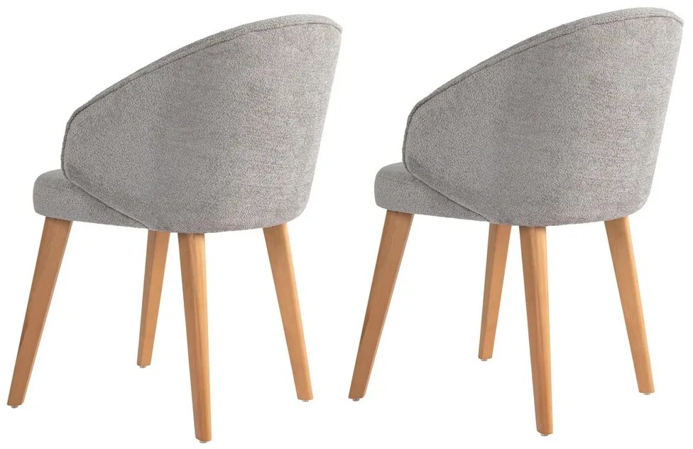 Set de scaune de sufragerie Bentley Grey and LightOak, 2 bucăți