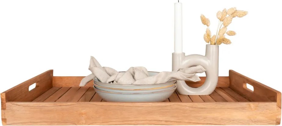 Tavă Faro din tec, 58x38 cm