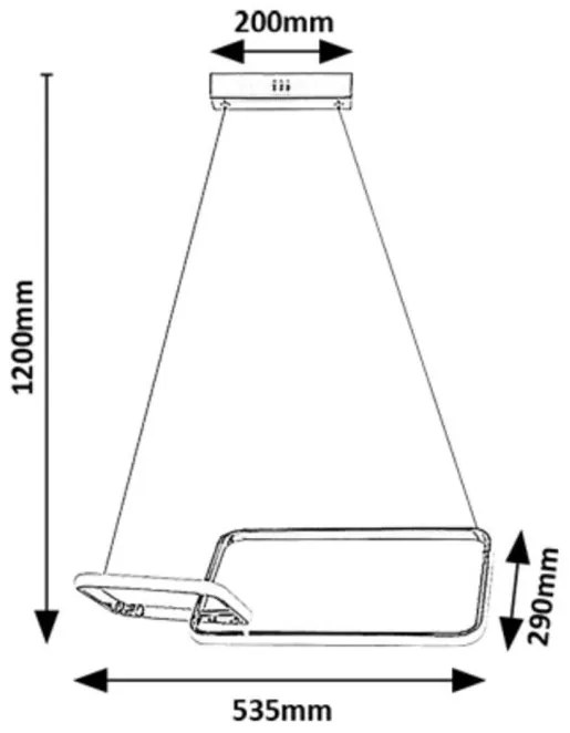 Lustra LED suspendata stil minimalist Malwen