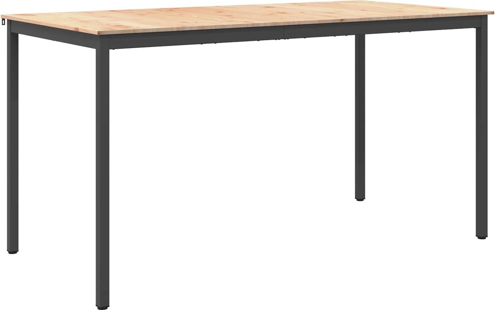 vidaXL Masă de bar natural 200 x 100 x 105 cm Lemn de pin masiv