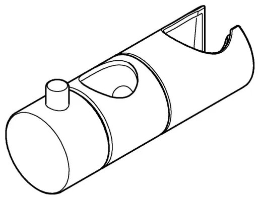 GROHE EUPHORIA 12140000 - suport glisant, crom lucios