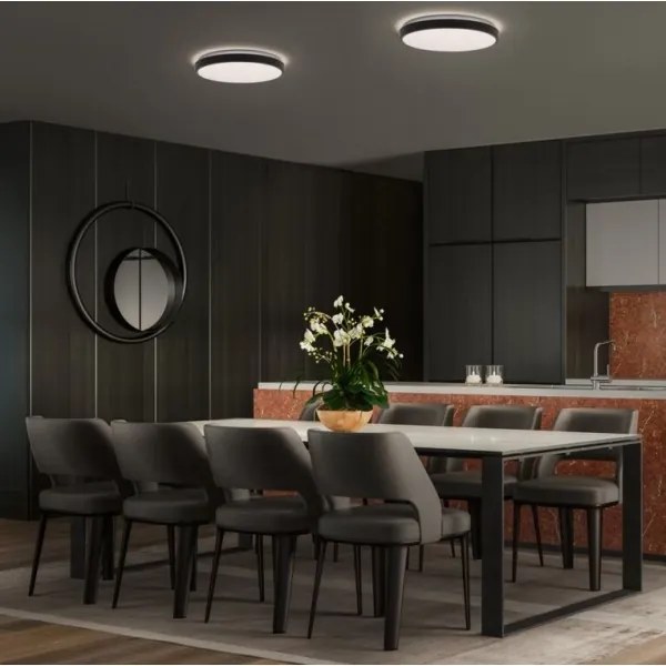 Osram - Plafonieră LED ORBIS LONDON, 24 W, 230 V, Ø 39,5 cm, negru