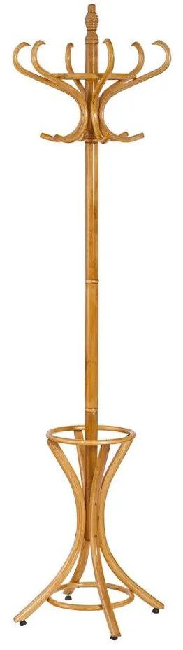 Cuier de podea 188 x 49 cm, maro