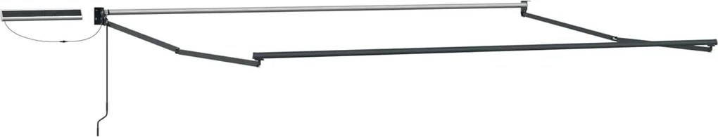 vidaXL Cadru copertină retractabil electric Antracit Oțel