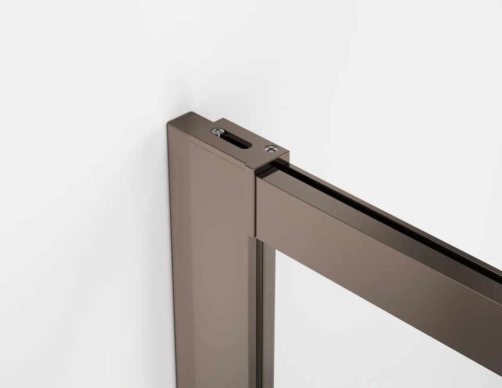 Usa culisanta de dus in nisa, 1600 mm, champagne metal, doua elemente, Ronal Oriana Champagne metal, 1600 mm