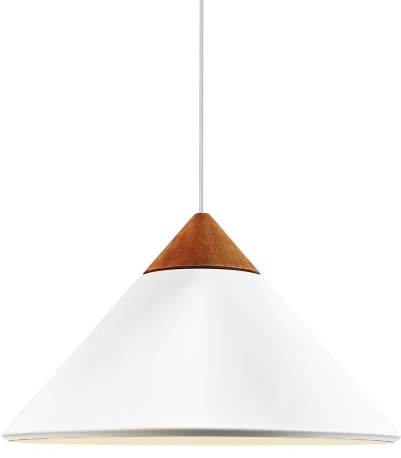 Lustra, Pendul Design Nordic Minimalist, Lemn, Metal, Kinto alb
