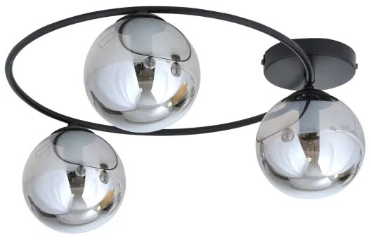 Plafonieră SOPRA 3xE14/10W/230V negru